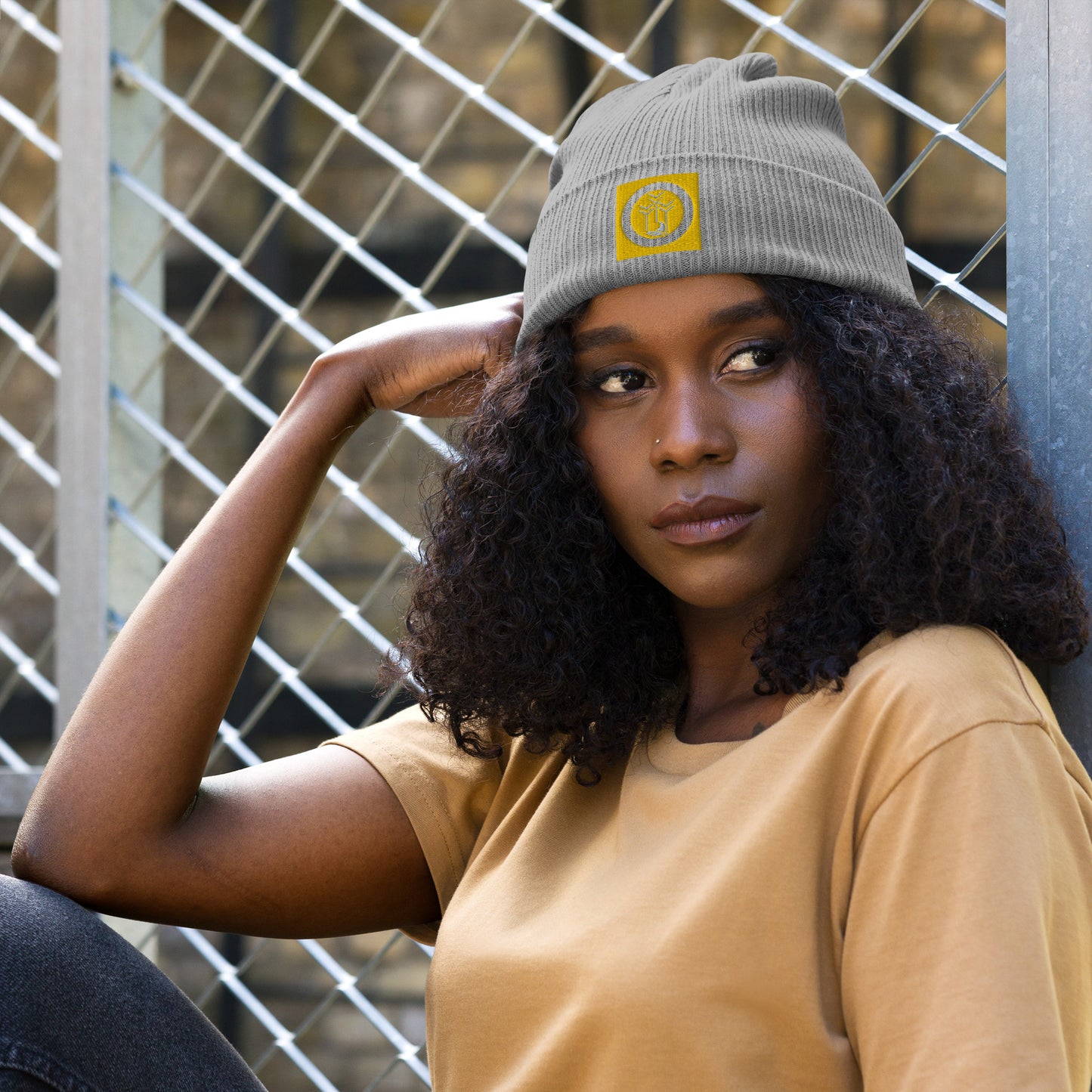 Water Culture Organic ribbed beanie