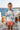 Pastel palm rash guard editorial look