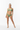 Platinum blonde model athletic pose