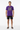 Purple Tropical ALPPEER Tee with Black Boardshorts - Full Body