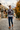 Quarter-zip sweater in an autumn mountain village