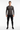 Rash guard with black joggers front
