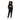 Relaxed comfort - black hoodie with joggers