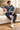 Relaxed ivory sofa look