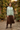 Sage hoodie with pleated midi skirt
