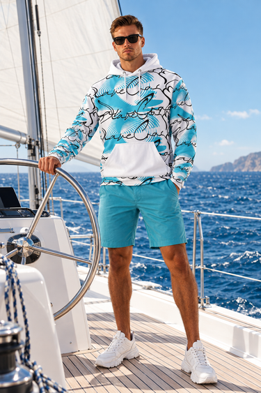 Sailboat: Santorini man
