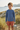Slate-blue rash guard editorial look