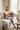 Sofa reading look with camo joggers and ivory tee