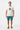 Solid White Teal Boardshorts