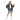 Styled with distressed denim shorts - Hand on hip