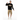 Summer fun - black hoodie with cargo shorts