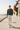Sweatshirt with cream tailored trousers