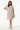 T-shirt dress with gold jewelry and espadrilles