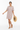 T-shirt dress with straw hat and sandals