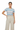 T-Shirt with Beige Linen Pants - Front