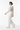 T-Shirt with White Linen Pants - Side