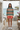 Tropical sweatshirt with coral shorts