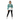 Turquoise Tribal Hoodie Black Leggings Female