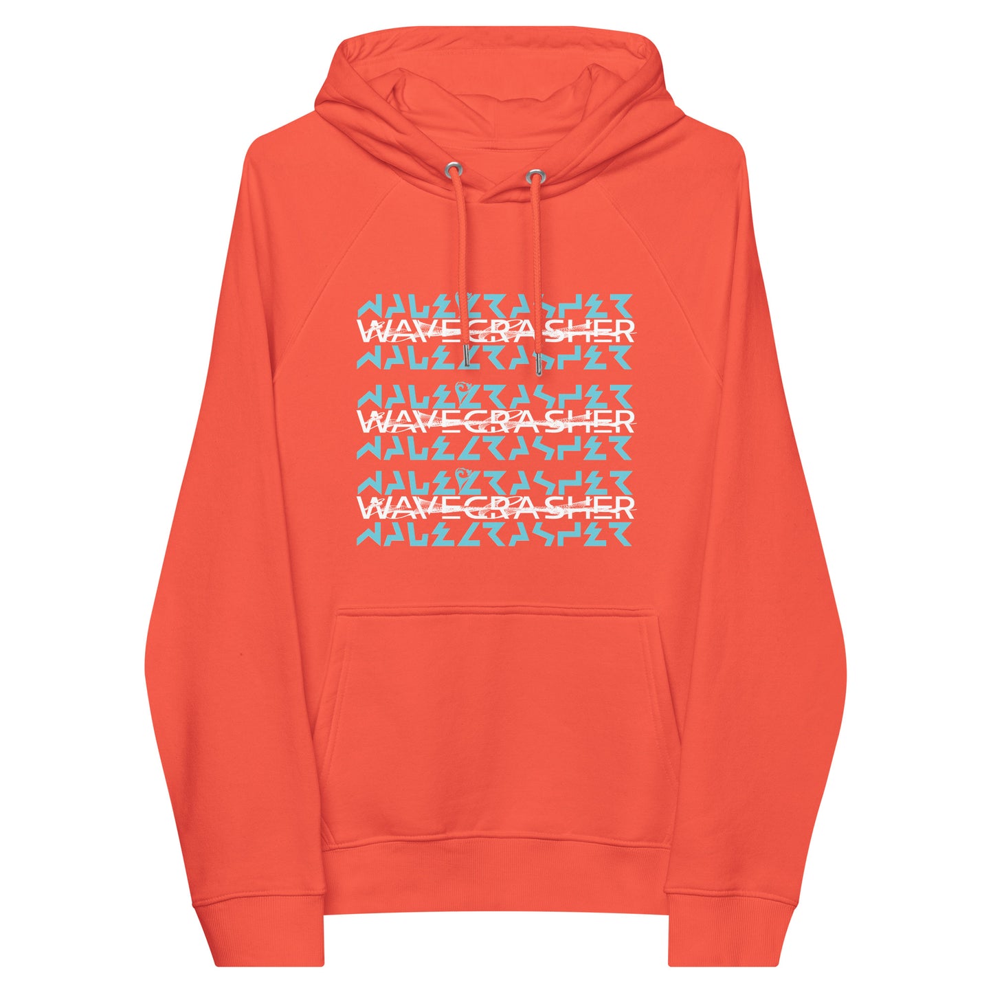 WaveCrasher Unisex eco raglan hoodie