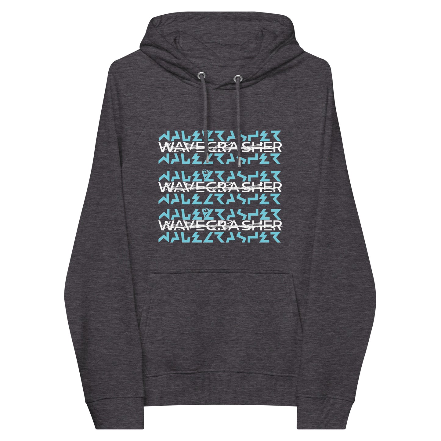 WaveCrasher Unisex eco raglan hoodie