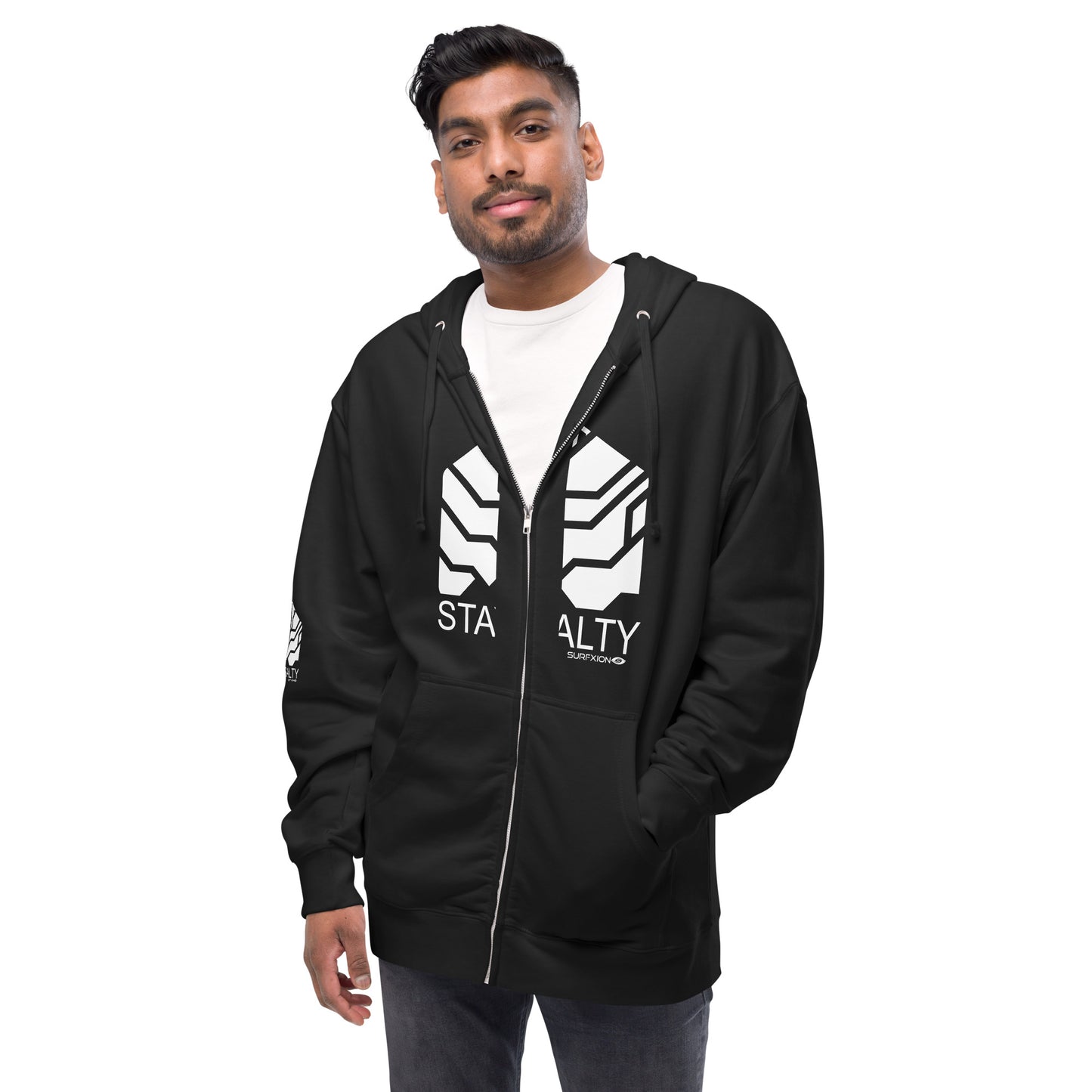 Stay Salty fleece zip up hoodie