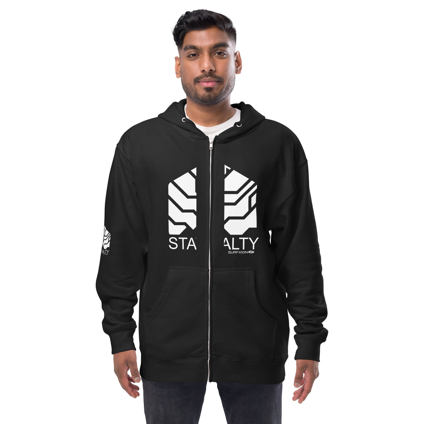 Stay Salty fleece zip up hoodie