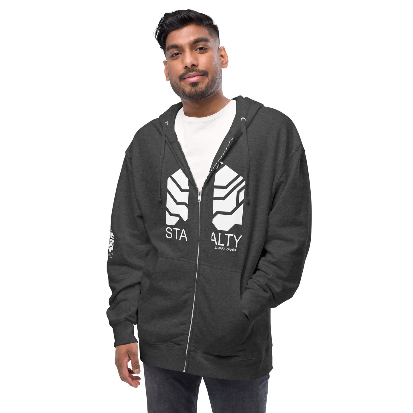 Stay Salty fleece zip up hoodie