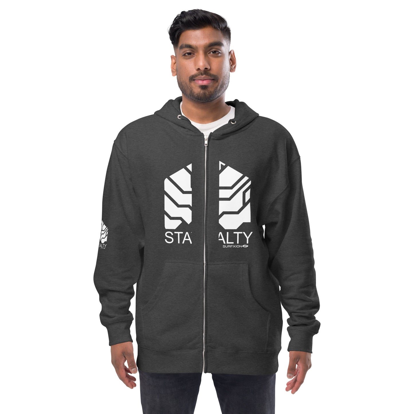 Stay Salty fleece zip up hoodie