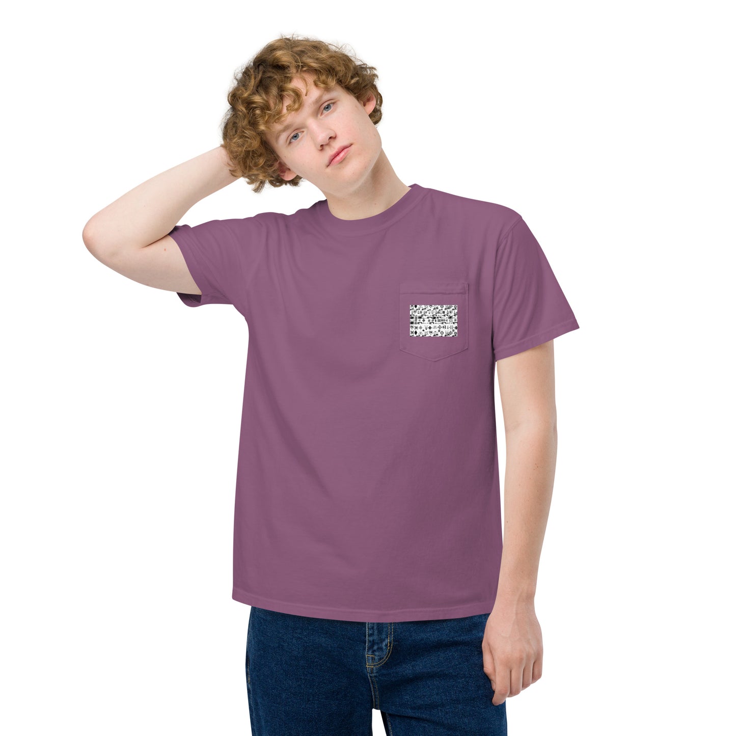 Alppeer Culture garment-dyed pocket t-shirt