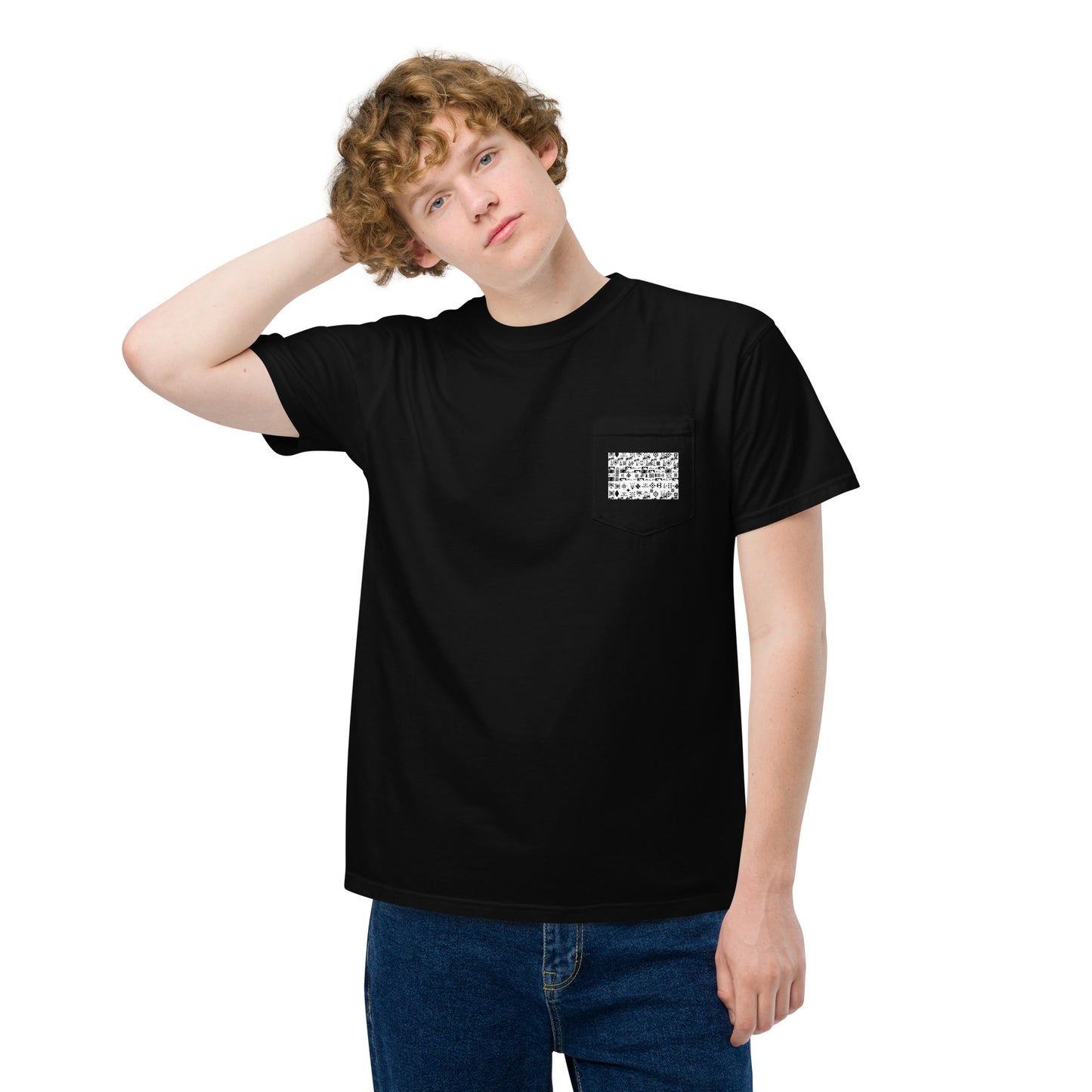 Alppeer Culture garment-dyed pocket t-shirt