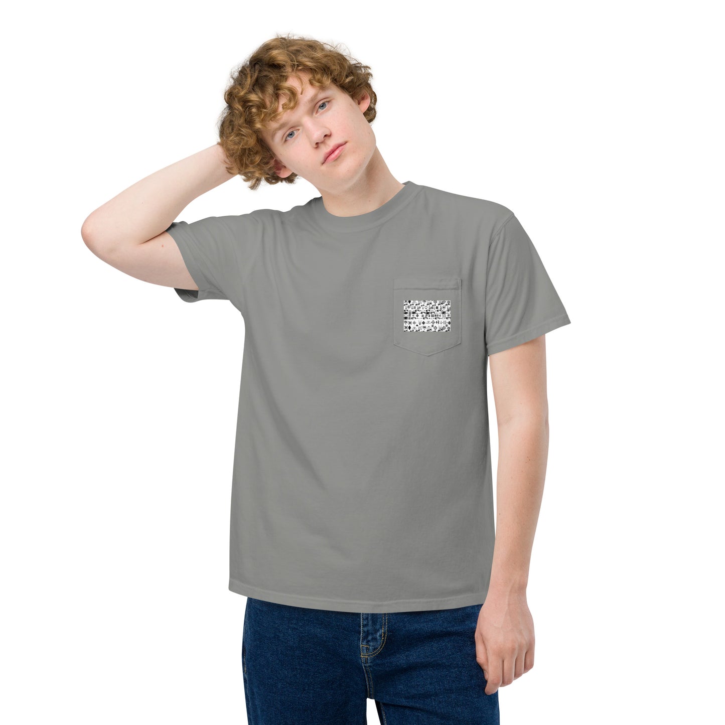 Alppeer Culture garment-dyed pocket t-shirt