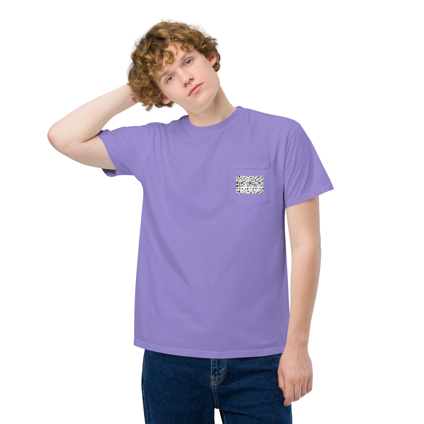 Alppeer Culture garment-dyed pocket t-shirt