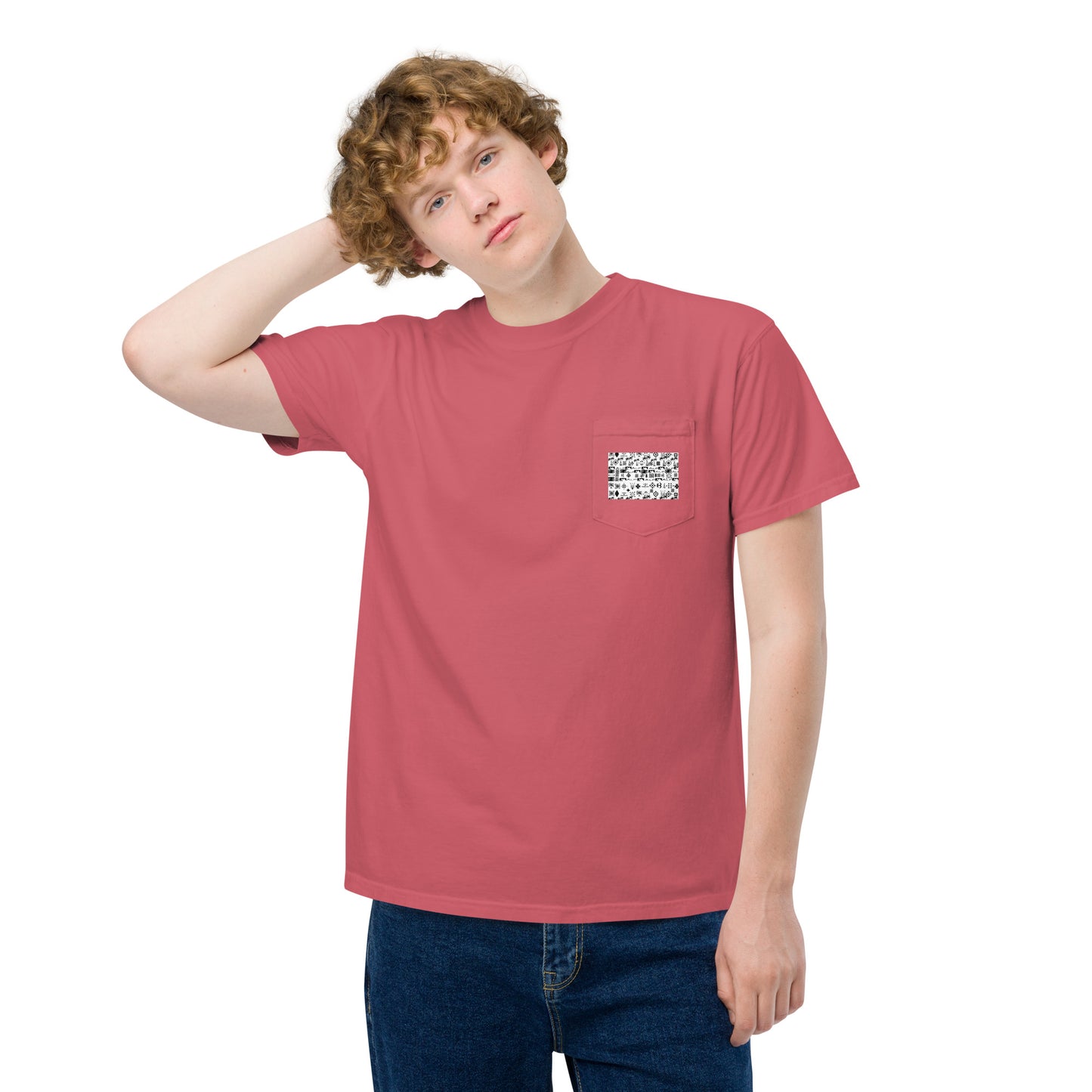 Alppeer Culture garment-dyed pocket t-shirt