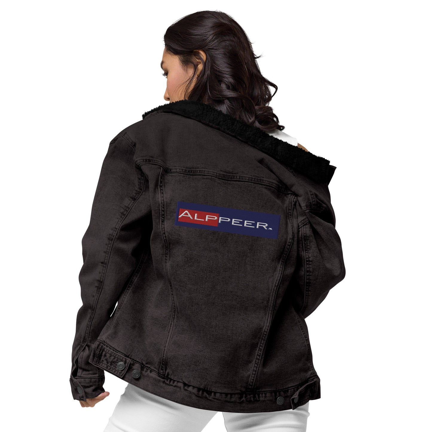 Alppeer Unisex denim sherpa jacket