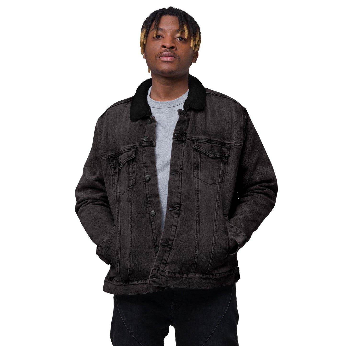 Alppeer Unisex denim sherpa jacket
