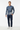 Wave Contour Rash Guard with navy chinos