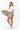 White crop top side profile view