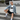 White female model white sweatshirt