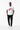 White Tee Black Joggers
