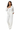 White Wide-Leg Trousers & Statement Jewelry