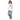 Woman in hoodie with distressed jeans and sneakers