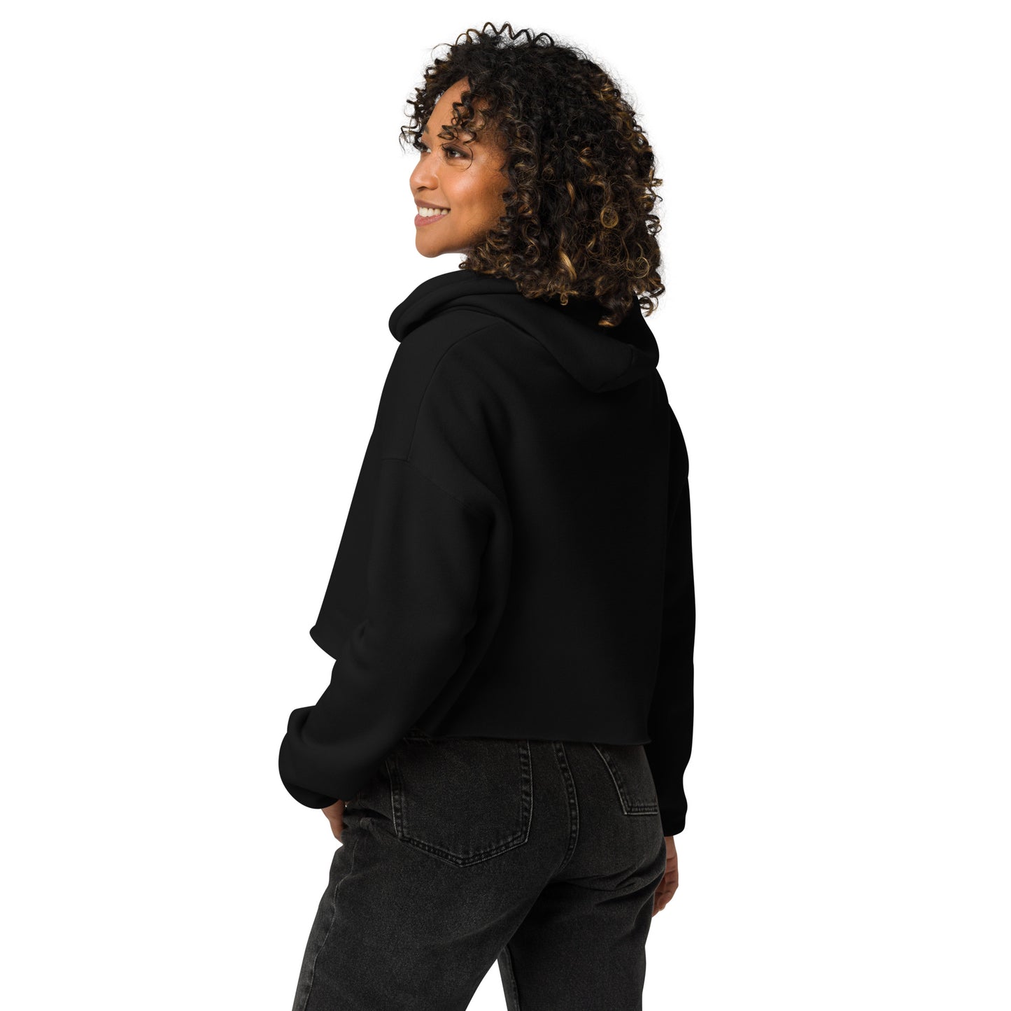 Alppeer-Brave Life Crop Hoodie