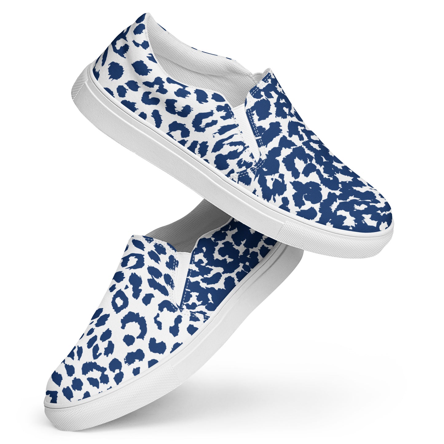Jaguar Blue Women’s slip-on canvas shoes