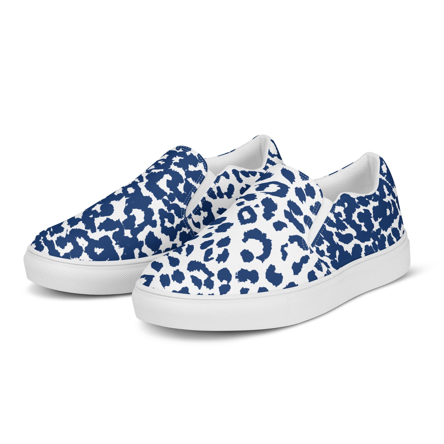 Jaguar Blue Women’s slip-on canvas shoes