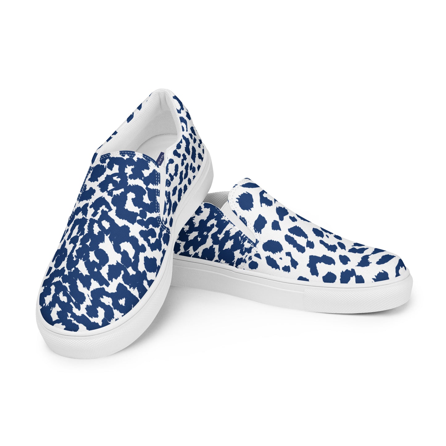Jaguar Blue Women’s slip-on canvas shoes