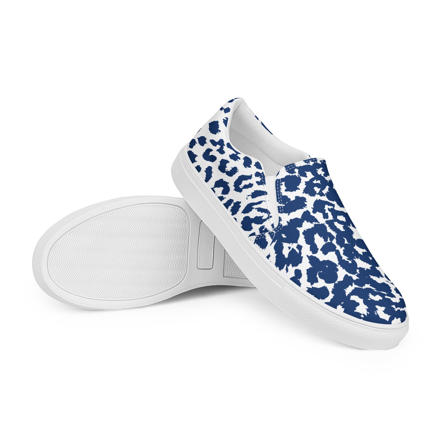 Jaguar Blue Women’s slip-on canvas shoes