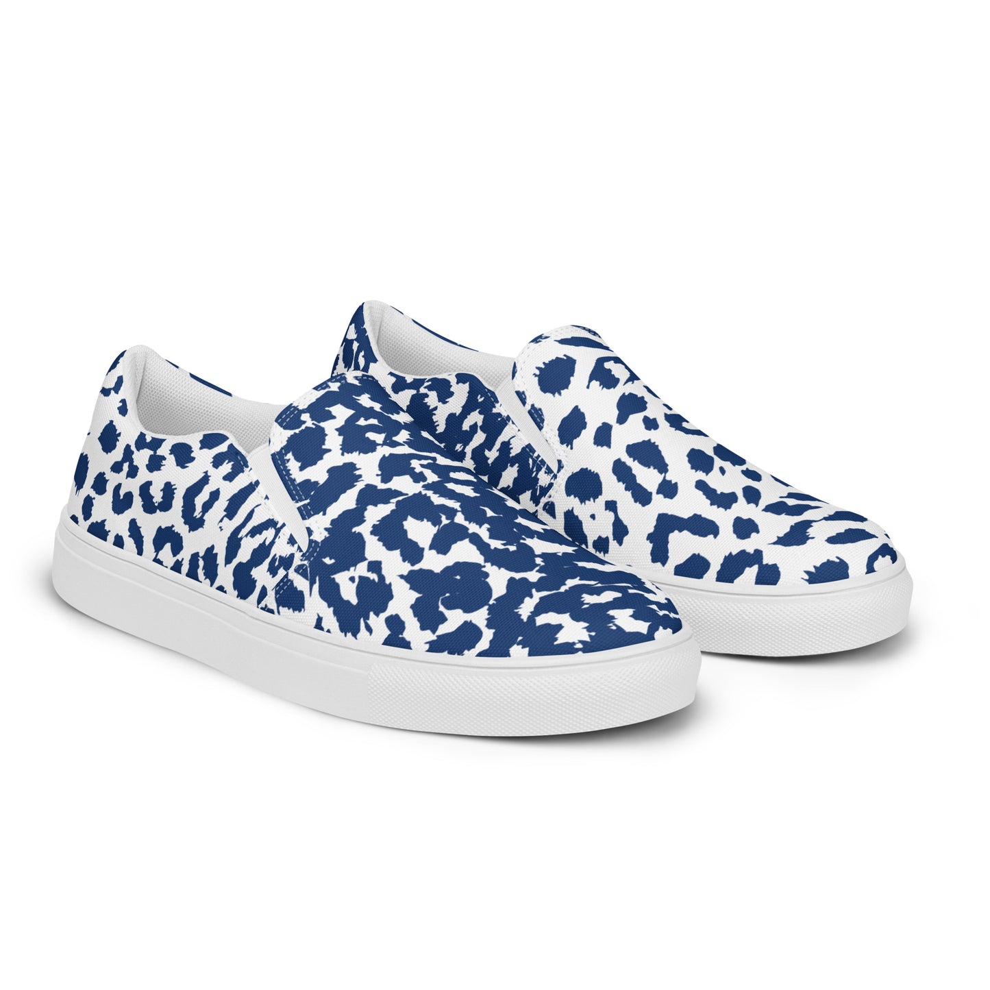 Jaguar Blue Women’s slip-on canvas shoes