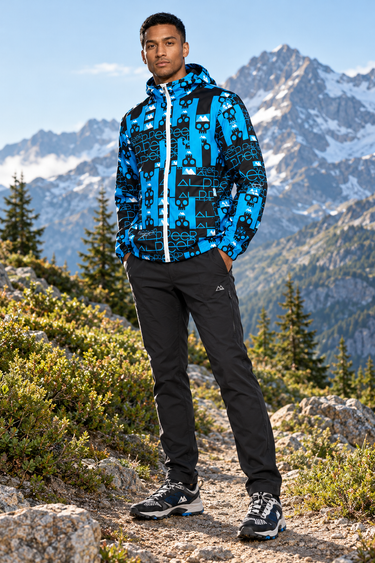 Your model on an alpine trail