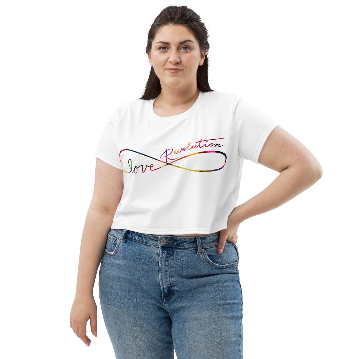 Love Revolution Crop Tee