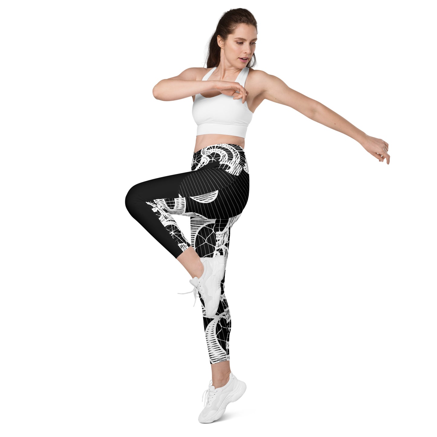Aeri Crossover leggings with pockets